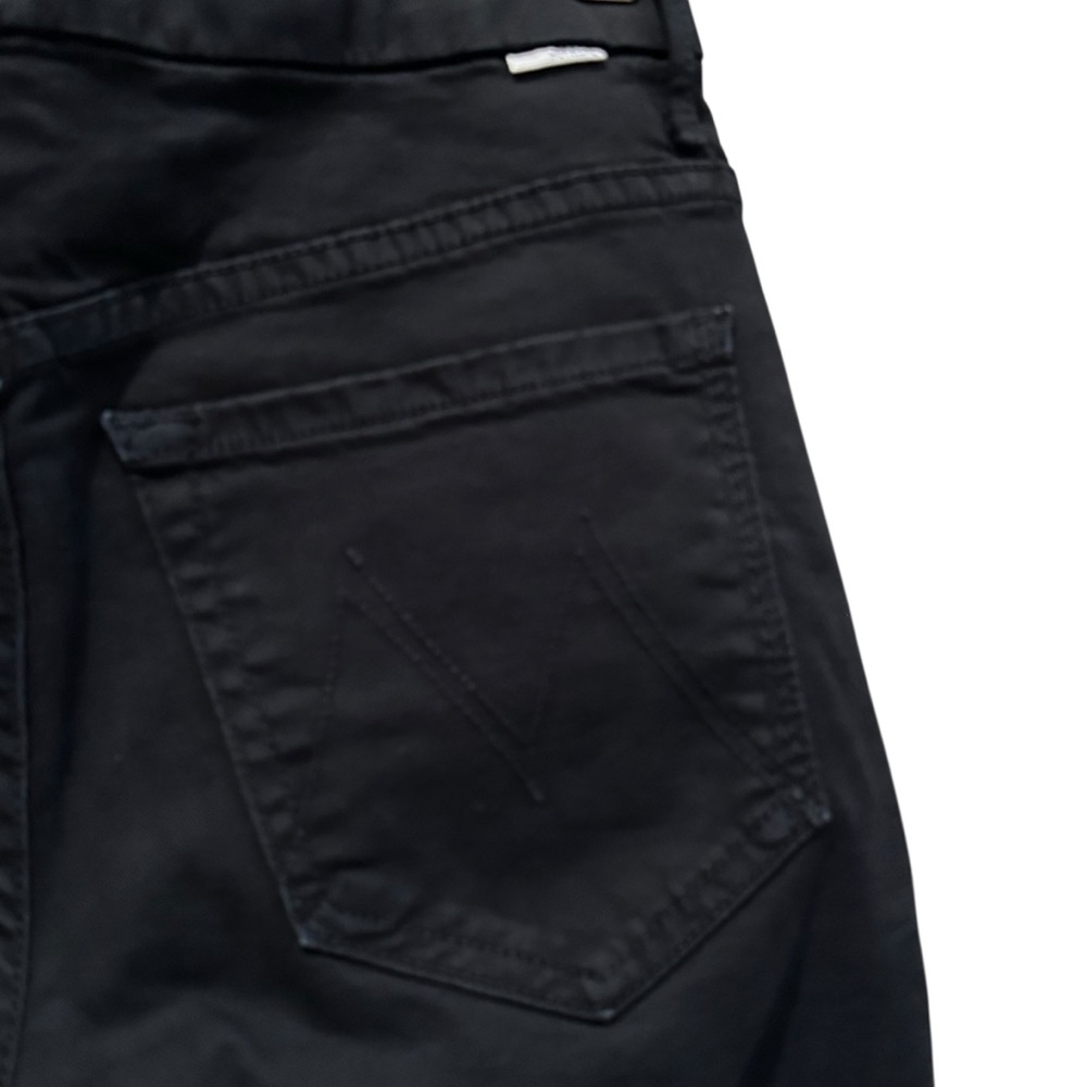 MOTHER High Waisted Looker Ankle Skinny Jeans Touch And Go Black Women’s Size 26 - Picture 5 of 10